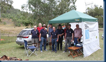 The group at the Comms Base - Click to enlarge